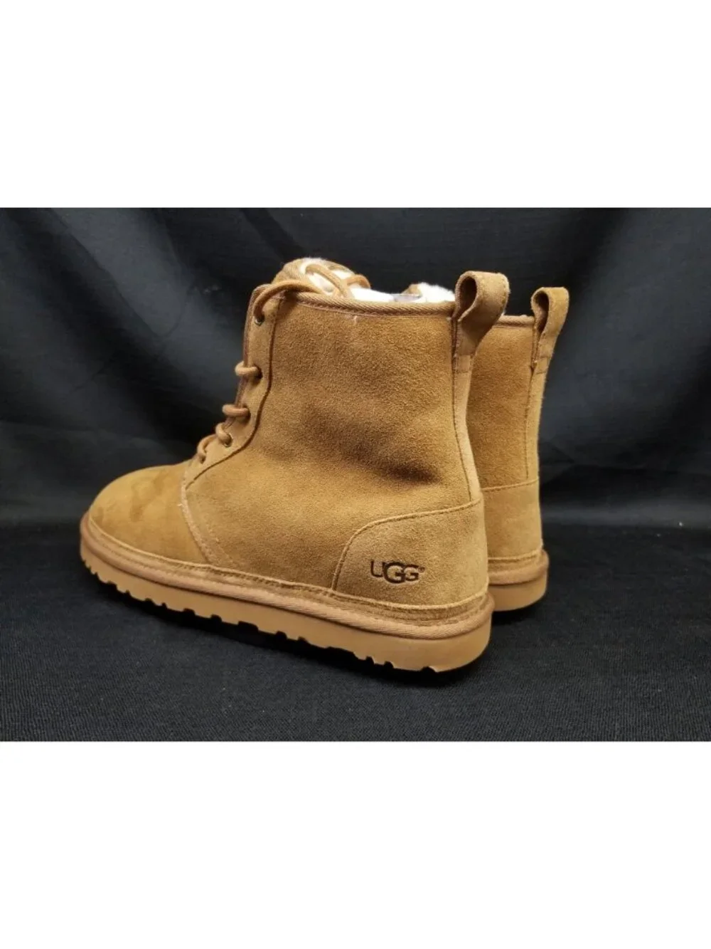 UGG Men's HARKLEY Pull-on Chestnut Brown Suede Boots Size 13 NEW IN BOX!